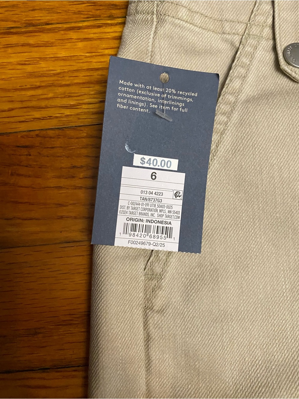 New! Universal Straight-Leg Chinos in Light Khaki Size 6 Women’s - Picture 6 of 8